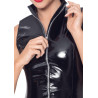 Black Level Robe Vinyl Dress Zip Noire
